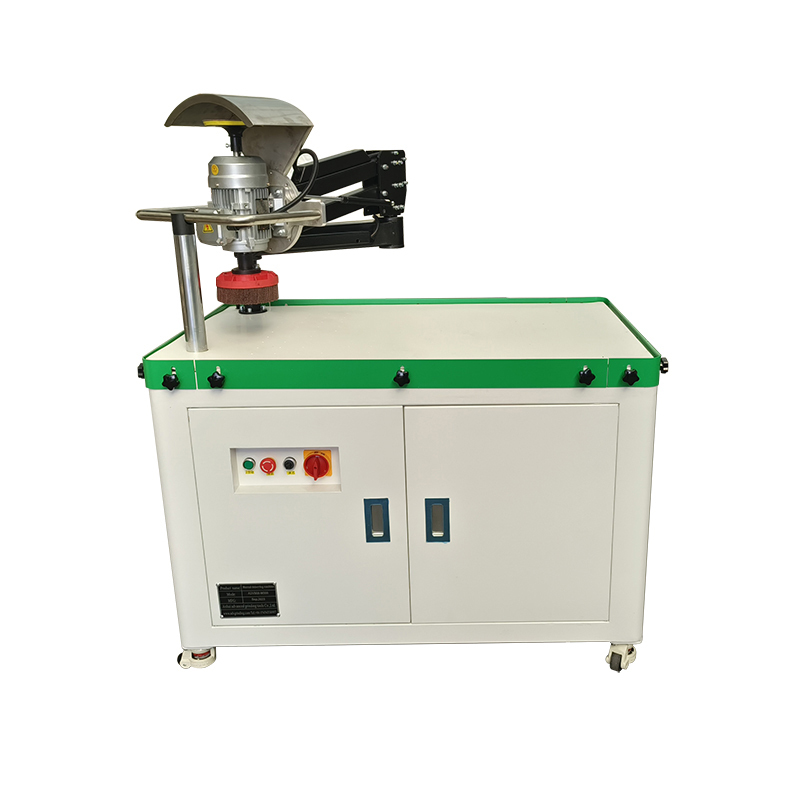 Semi automatic laser cutting parts manual metal sheet surface deburring grinding machine